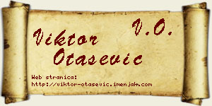 Viktor Otašević vizit kartica